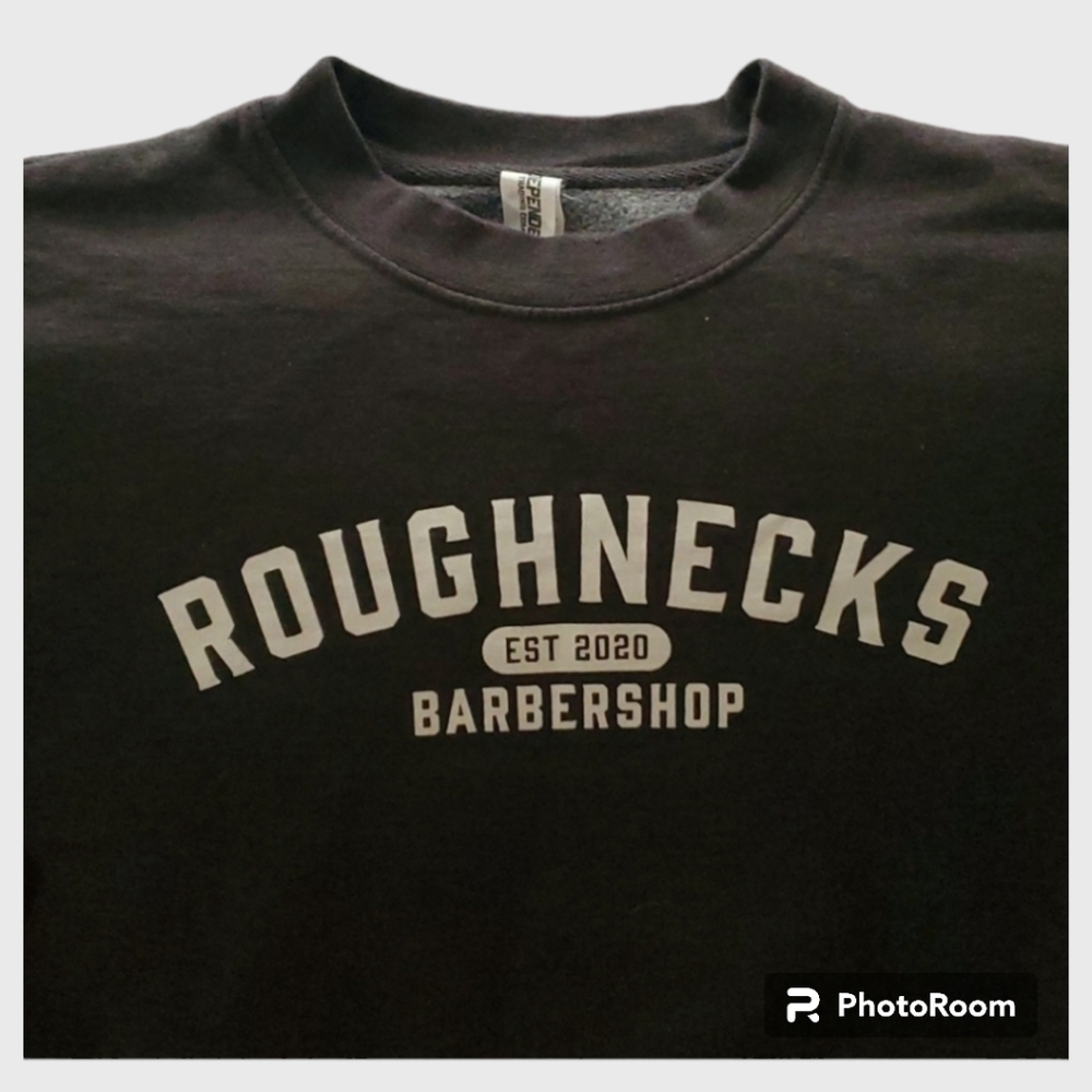 Independent Trading Company mens size large grey white roughnecks barbershop - Picture 6 of 16